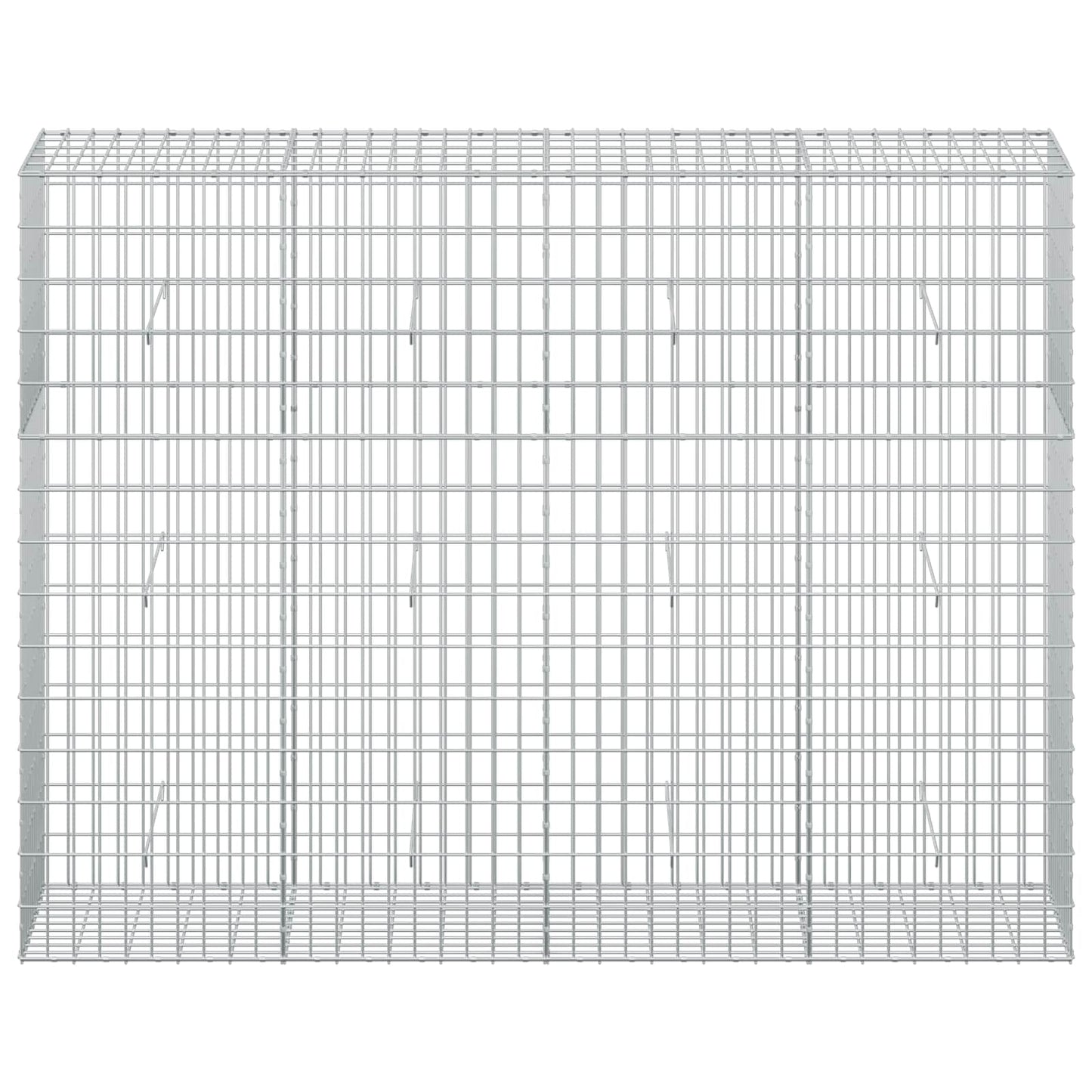 vidaXL Γκαμπιόν με σύρμα 3,5 mm και πλέγμα 5x10 cm 200x50x150 εκ