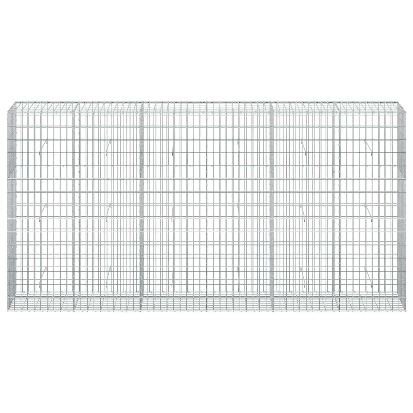 vidaXL Γκαμπιόν με σύρμα 3,5 mm και πλέγμα 5x10 cm 300x50x150 εκ.