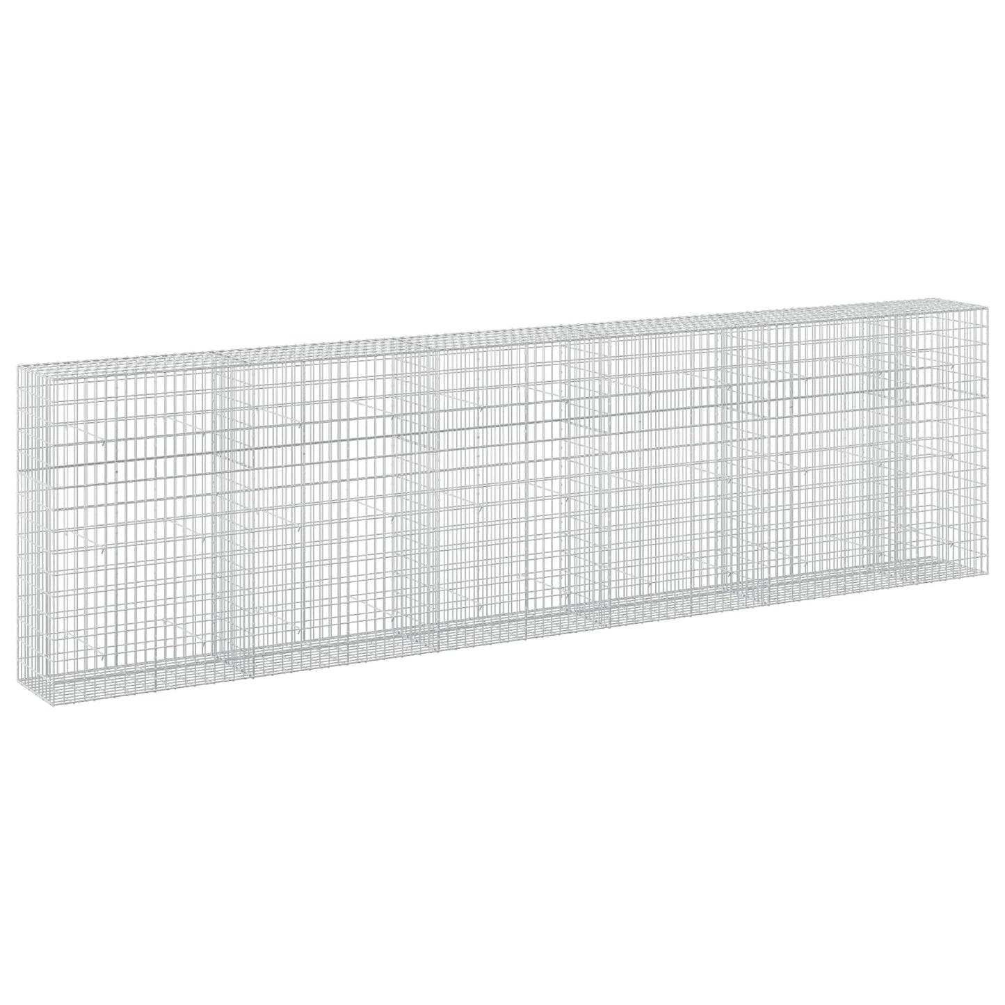vidaXL Γκαμπιόν με σύρμα 3,5 mm και πλέγμα 5x10 cm 550x50x150 εκ.