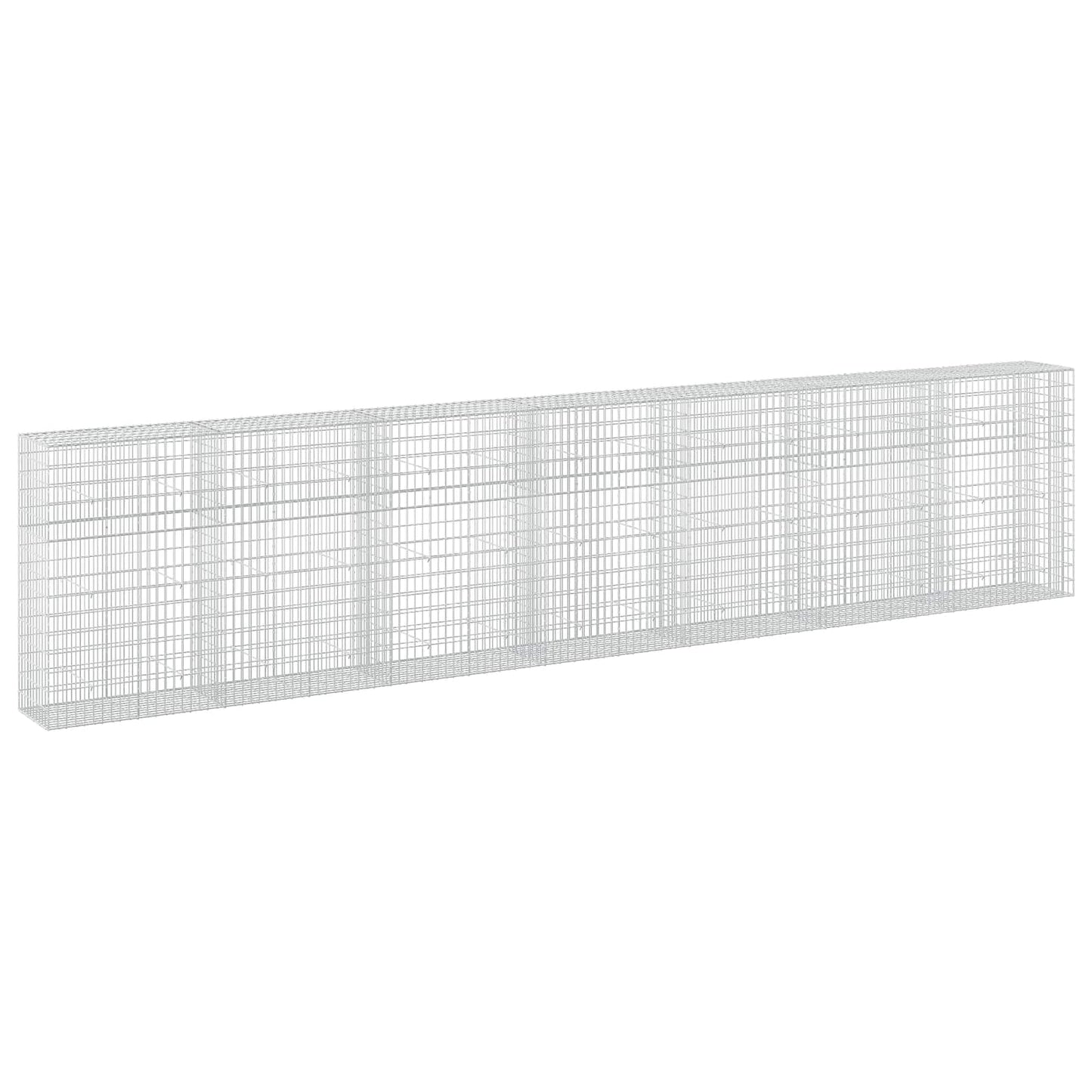 vidaXL Γκαμπιόν με σύρμα 3,5 mm και πλέγμα 5x10 cm 700x50x150 εκ.