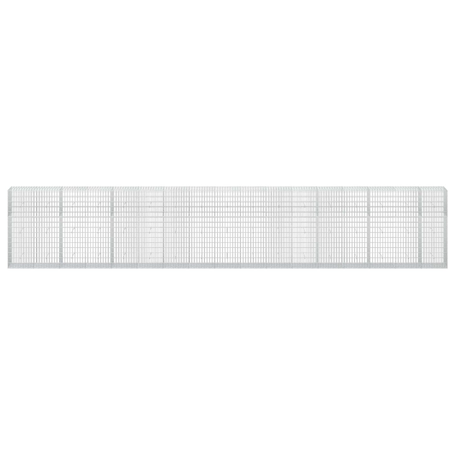 vidaXL Γκαμπιόν με σύρμα 3,5 mm και πλέγμα 5x10 cm 850x50x150 εκ