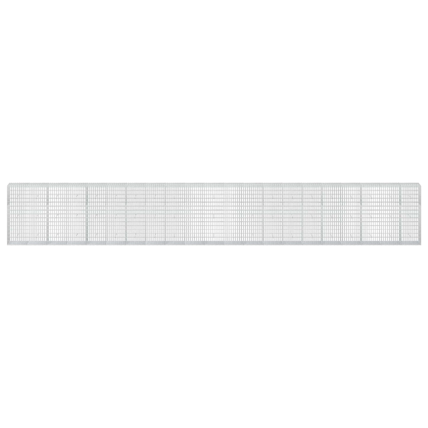 vidaXL Γκαμπιόν με σύρμα 3,5 mm και πλέγμα 5x10 cm 1050x50x150 εκ