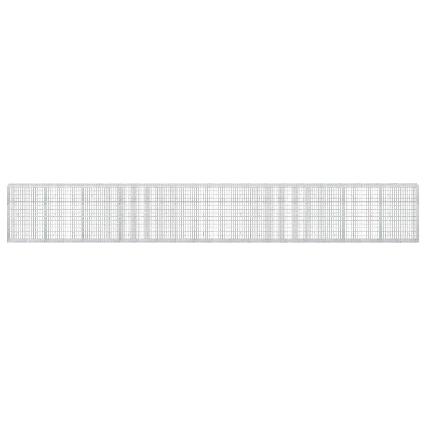 vidaXL Γκαμπιόν με σύρμα 3,5 mm και πλέγμα 5x10 cm 1100x50x150 εκ