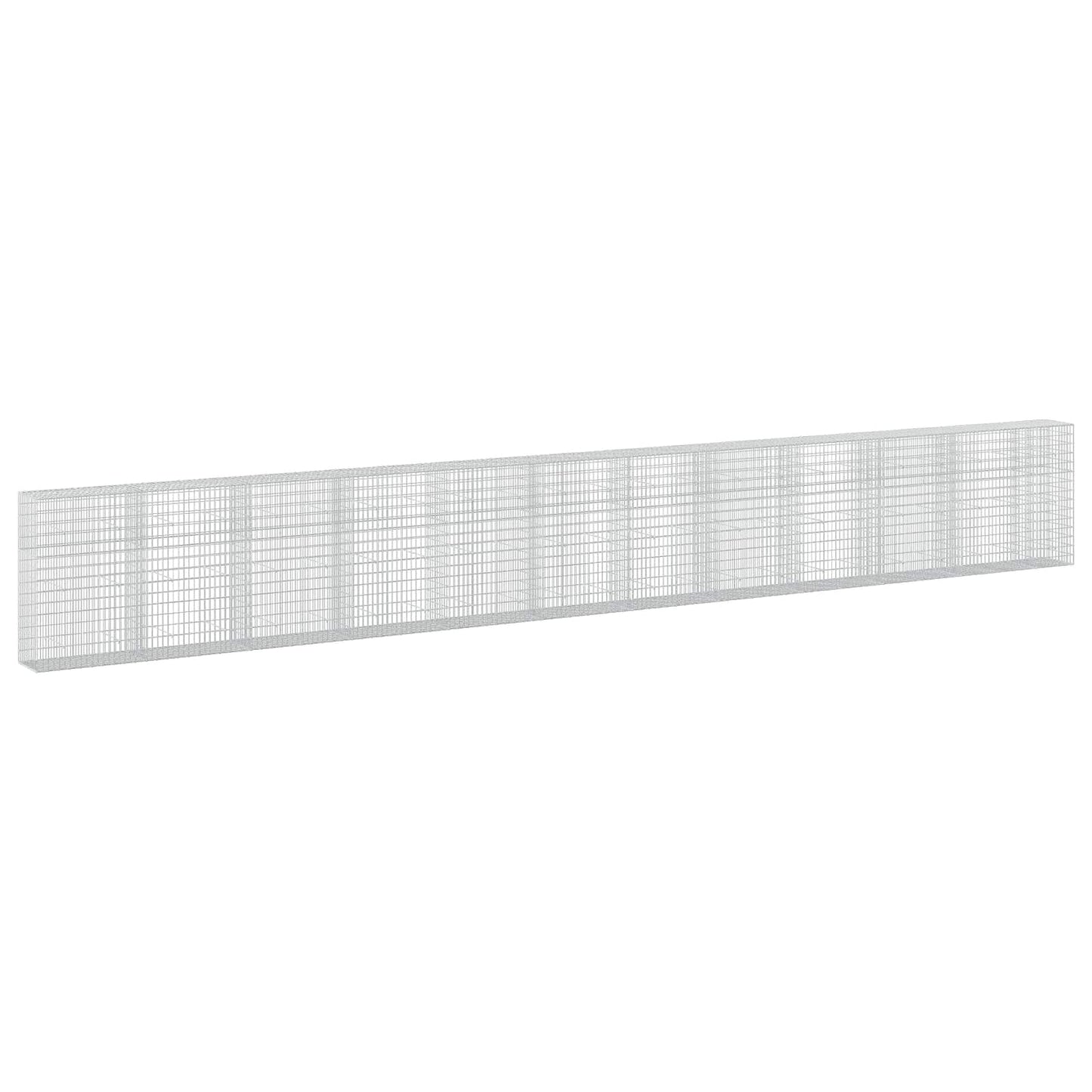 vidaXL Γκαμπιόν με σύρμα 3,5 mm και πλέγμα 5x10 cm 1150x50x150 εκ