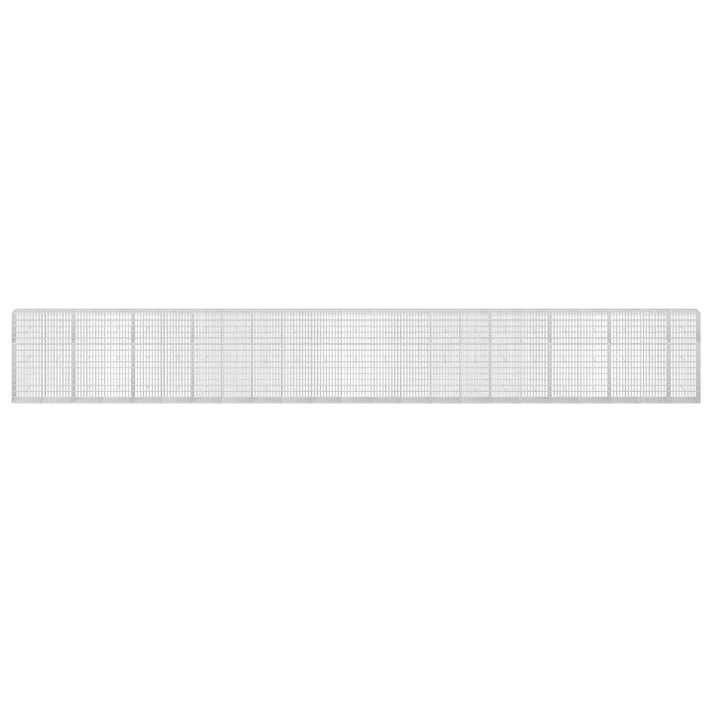 vidaXL Γκαμπιόν με σύρμα 3,5 mm και πλέγμα 5x10 cm 1150x50x150 εκ