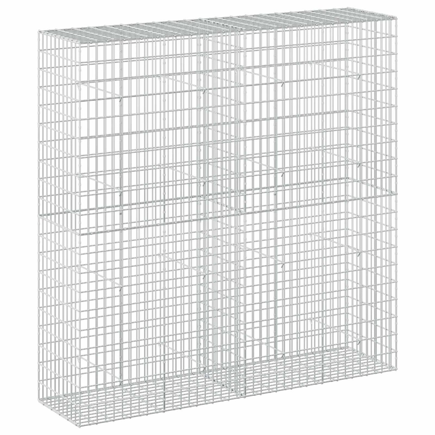 vidaXL Γκαμπιόν με σύρμα 3,5 mm και πλέγμα 5x10 cm 200x50x200 εκ