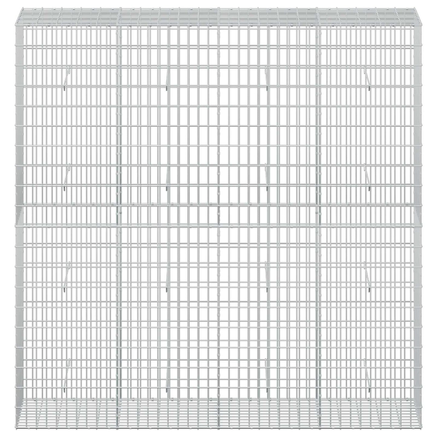 vidaXL Γκαμπιόν με σύρμα 3,5 mm και πλέγμα 5x10 cm 200x50x200 εκ