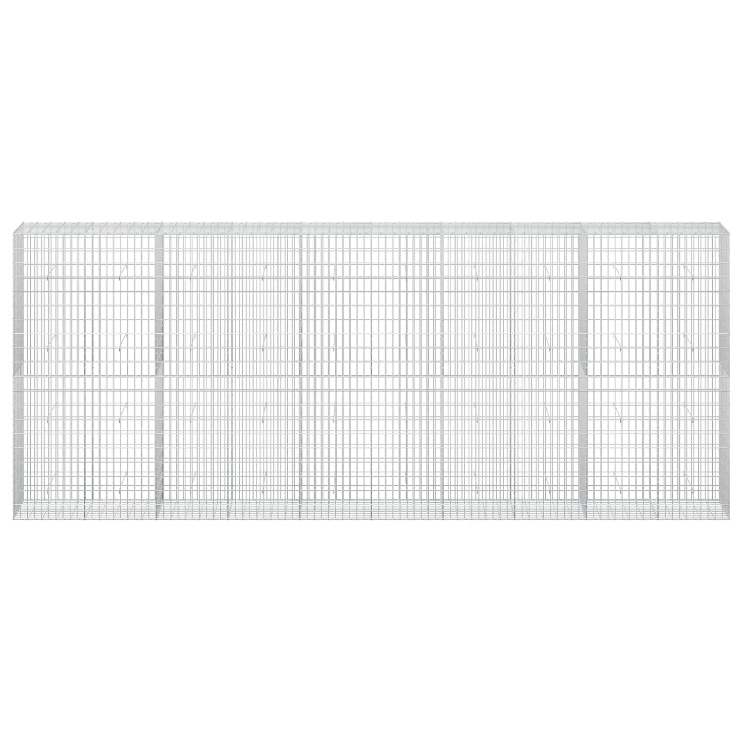 vidaXL Γκαμπιόν με σύρμα 3,5 mm και πλέγμα 5x10 cm 500x50x200 εκ