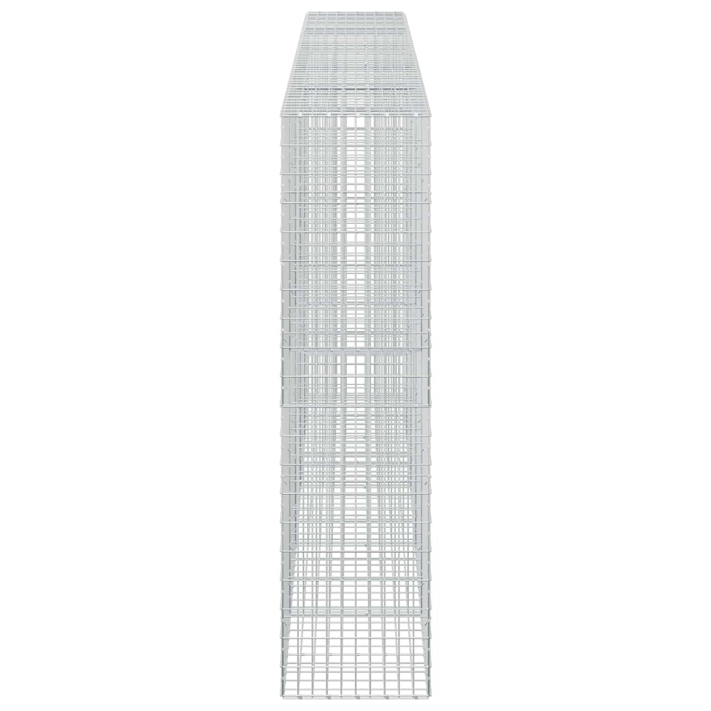 vidaXL Γκαμπιόν με σύρμα 3,5 mm και πλέγμα 5x10 cm 500x50x200 εκ