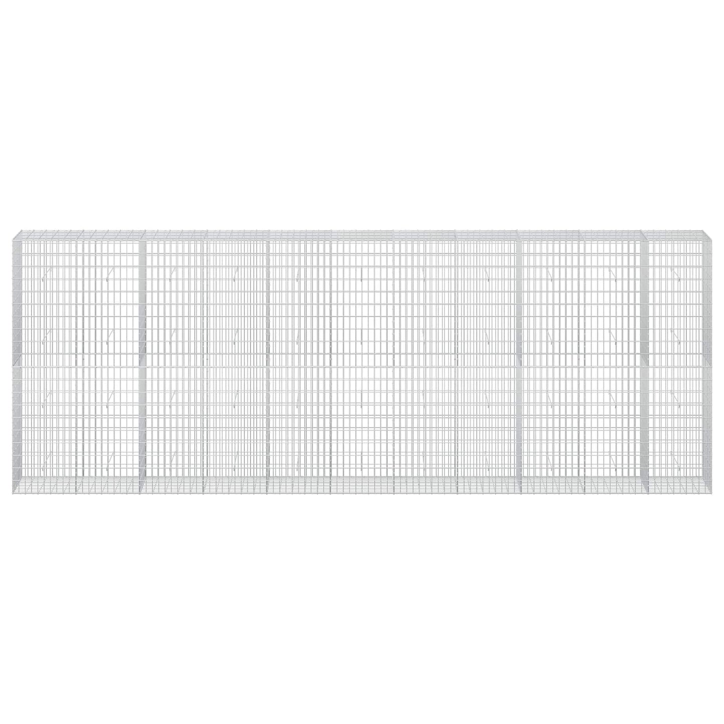 vidaXL Γκαμπιόν με σύρμα 3,5 mm και πλέγμα 5x10 cm 550x50x200 εκ.
