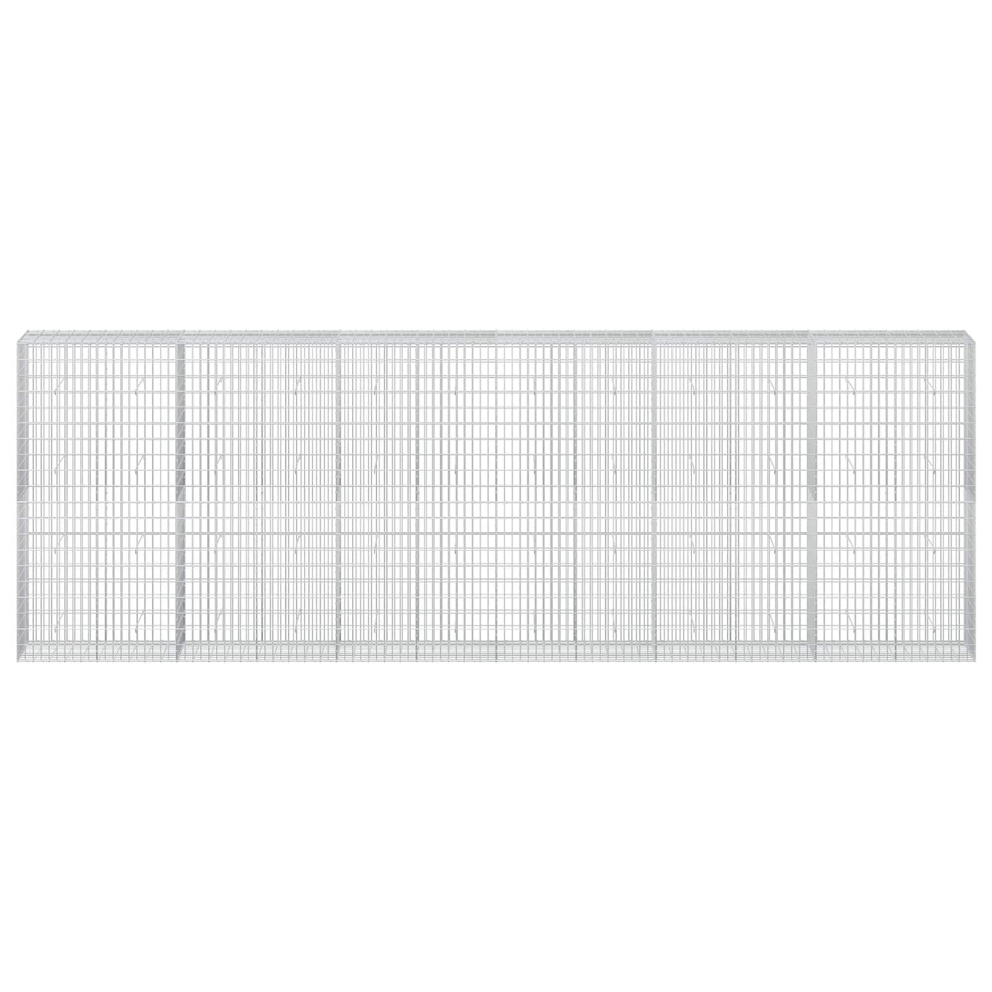 vidaXL Γκαμπιόν με σύρμα 3,5 mm και πλέγμα 5x10 cm 600x50x200 εκ