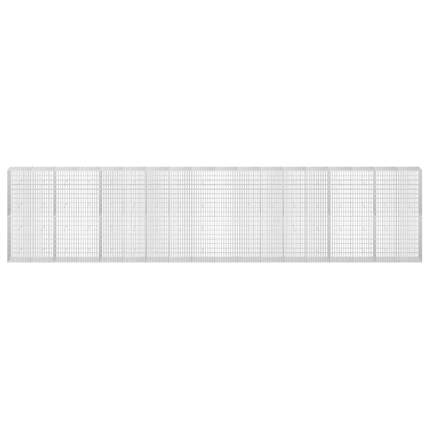 vidaXL Γκαμπιόν με σύρμα 3,5 mm και πλέγμα 5x10 cm 900x50x200 εκ