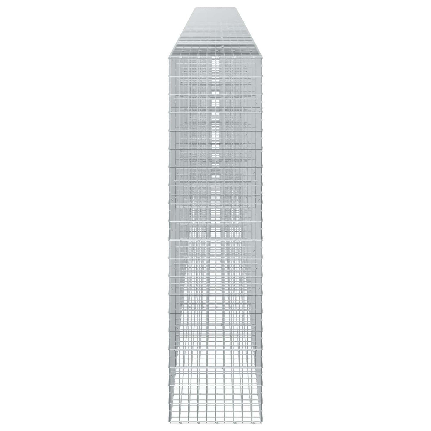 vidaXL Γκαμπιόν με σύρμα 3,5 mm και πλέγμα 5x10 cm 950x50x200 εκ
