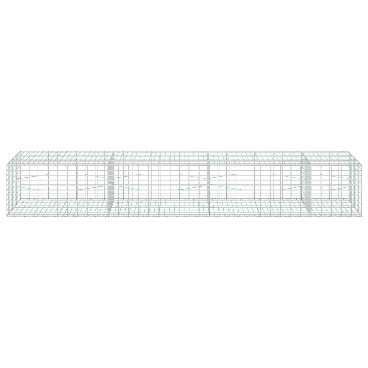 vidaXL Γκαμπιόν με σύρμα 3,5 mm και πλέγμα 5x10 cm 350x100x50 εκ.
