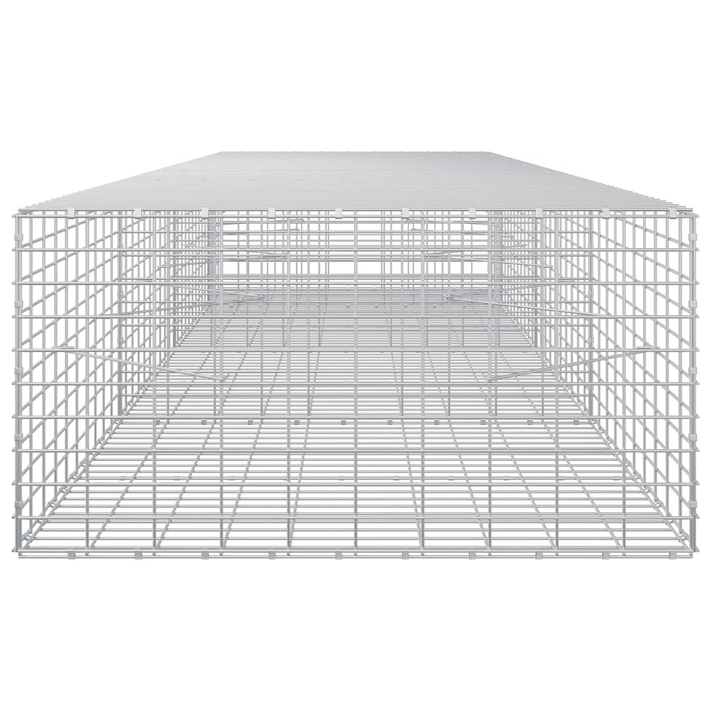 vidaXL Γκαμπιόν με σύρμα 3,5 mm και πλέγμα 5x10 cm 350x100x50 εκ.