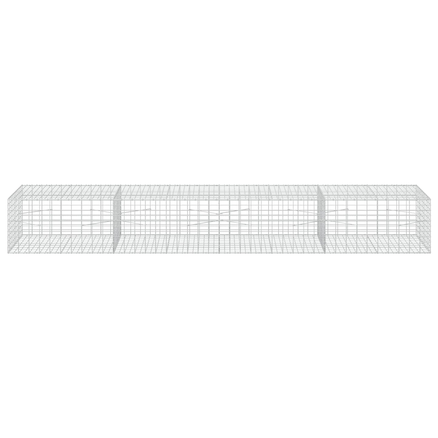 vidaXL Γκαμπιόν με σύρμα 3,5 mm και πλέγμα 5x10 cm 400x100x50 εκ.