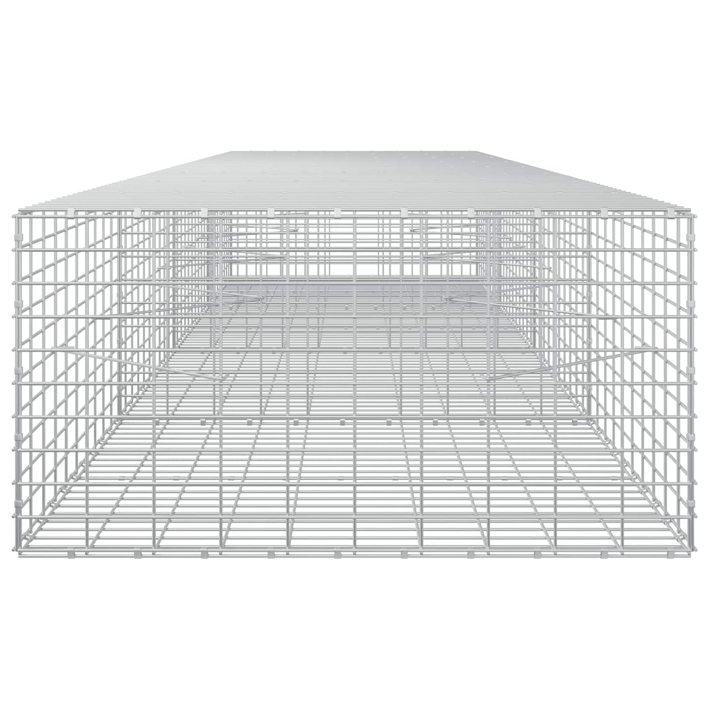 vidaXL Γκαμπιόν με σύρμα 3,5 mm και πλέγμα 5x10 cm 400x100x50 εκ.