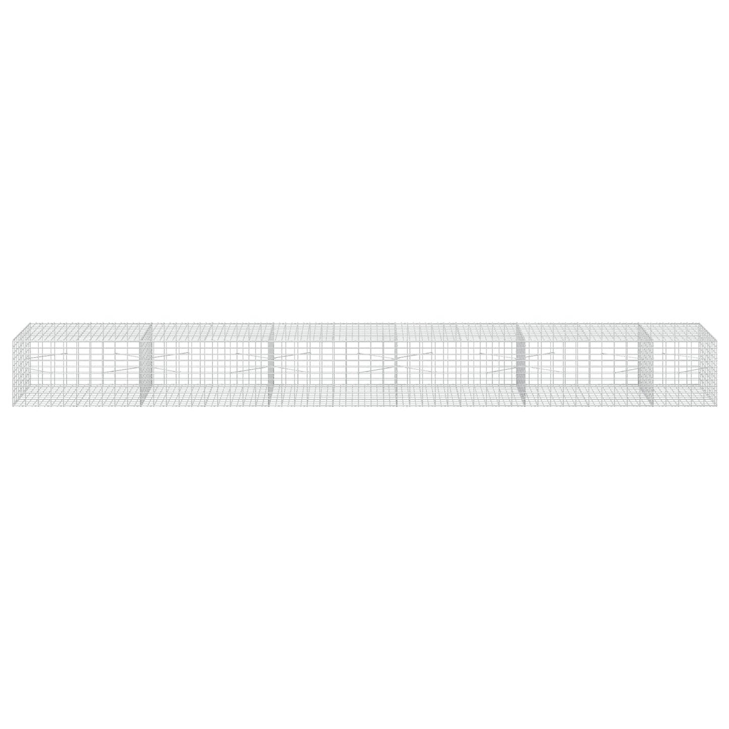 vidaXL Γκαμπιόν με σύρμα 3,5 mm και πλέγμα 5x10 cm 550x100x50 εκ