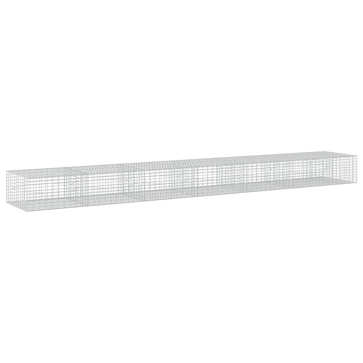 vidaXL Γκαμπιόν με σύρμα 3,5 mm και πλέγμα 5x10 cm 650x100x50 εκ.