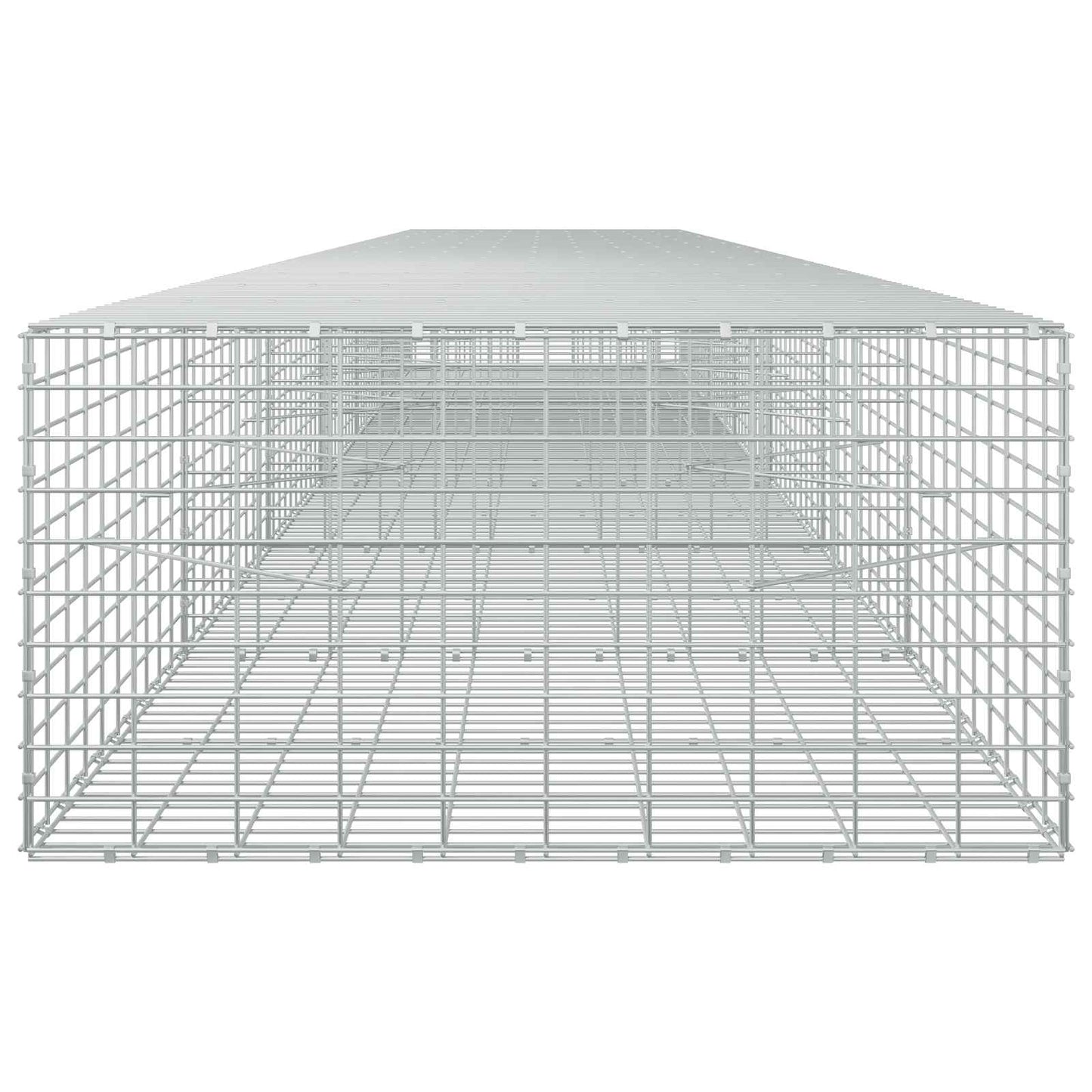 vidaXL Γκαμπιόν με σύρμα 3,5 mm και πλέγμα 5x10 cm 650x100x50 εκ.