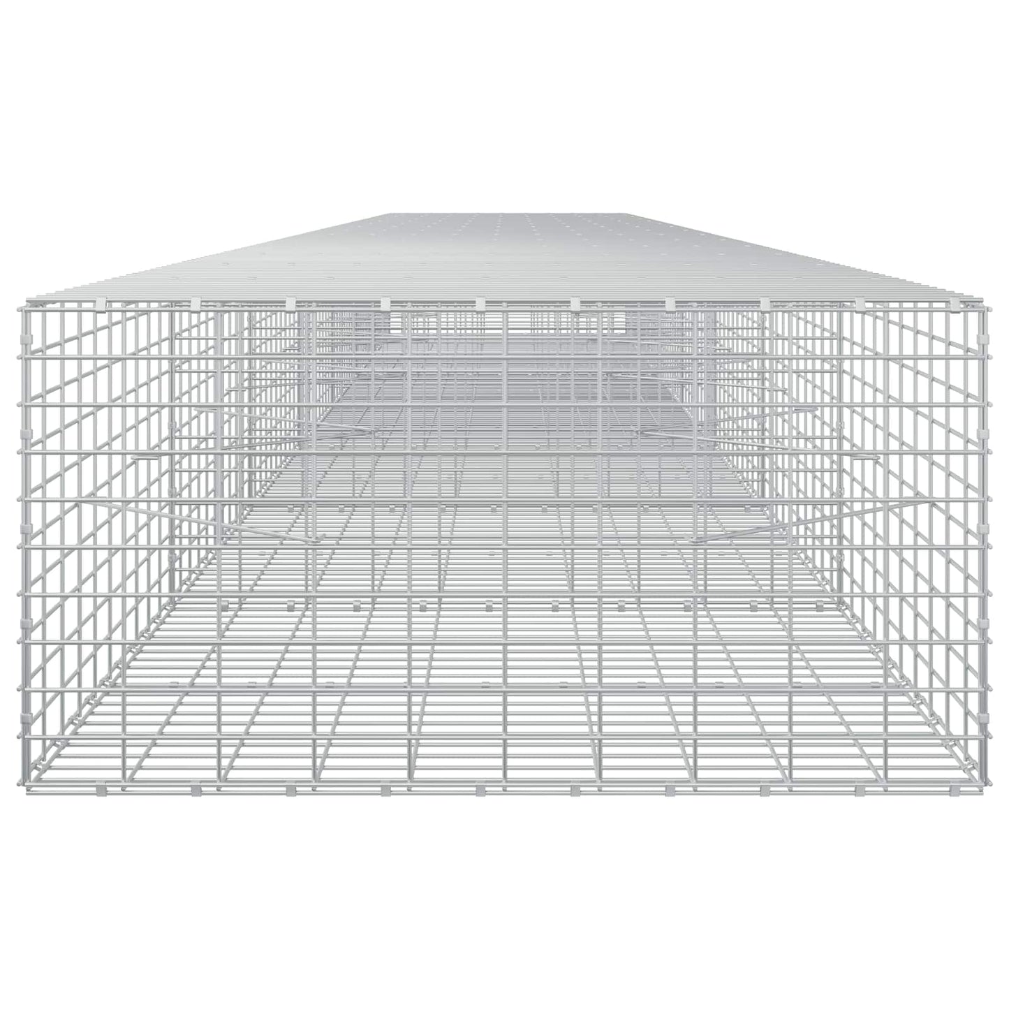 vidaXL Γκαμπιόν με σύρμα 3,5 mm και πλέγμα 5x10 cm 700x100x50 εκ.