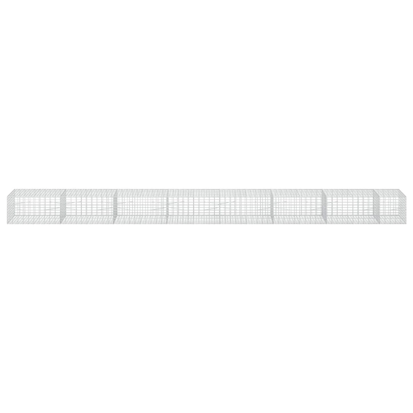 vidaXL Γκαμπιόν με σύρμα 3,5 mm και πλέγμα 5x10 cm 750x100x50 εκ