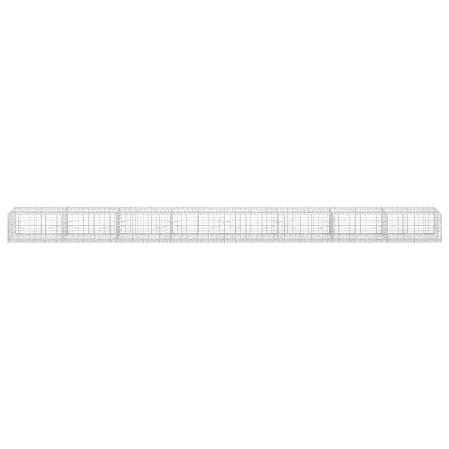 vidaXL Γκαμπιόν με σύρμα 3,5 mm και πλέγμα 5x10 cm 800x100x50 εκ.