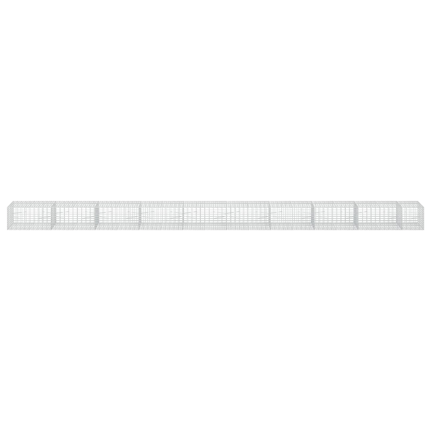 vidaXL Γκαμπιόν με σύρμα 3,5 mm και πλέγμα 5x10 cm 950x100x50 εκ