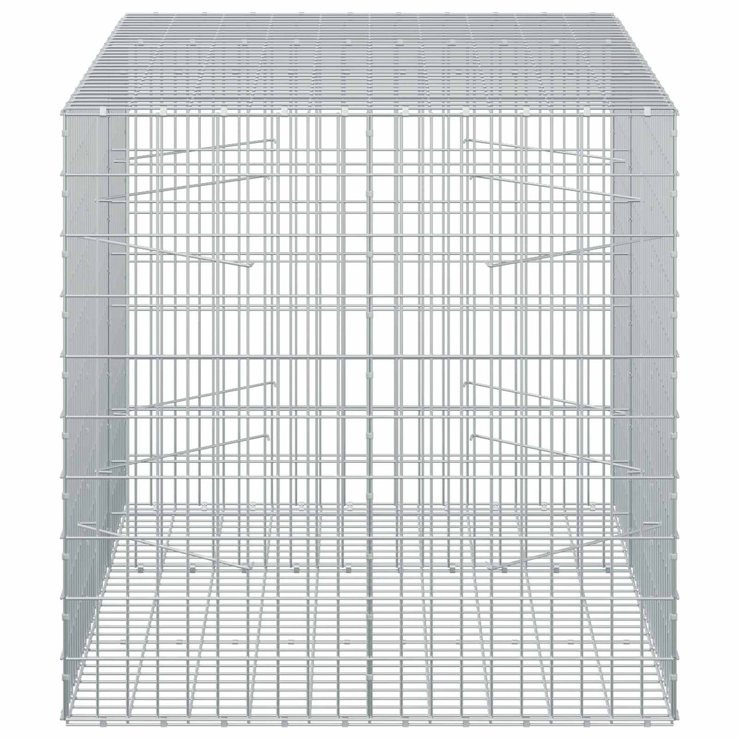 vidaXL Γκαμπιόν με σύρμα 3,5 mm και πλέγμα 5x10 cm 150x100x100 εκ.