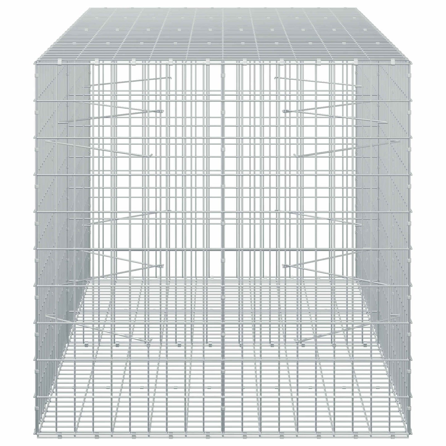 vidaXL Γκαμπιόν με σύρμα 3,5 mm και πλέγμα 5x10 cm 200x100x100 εκ.