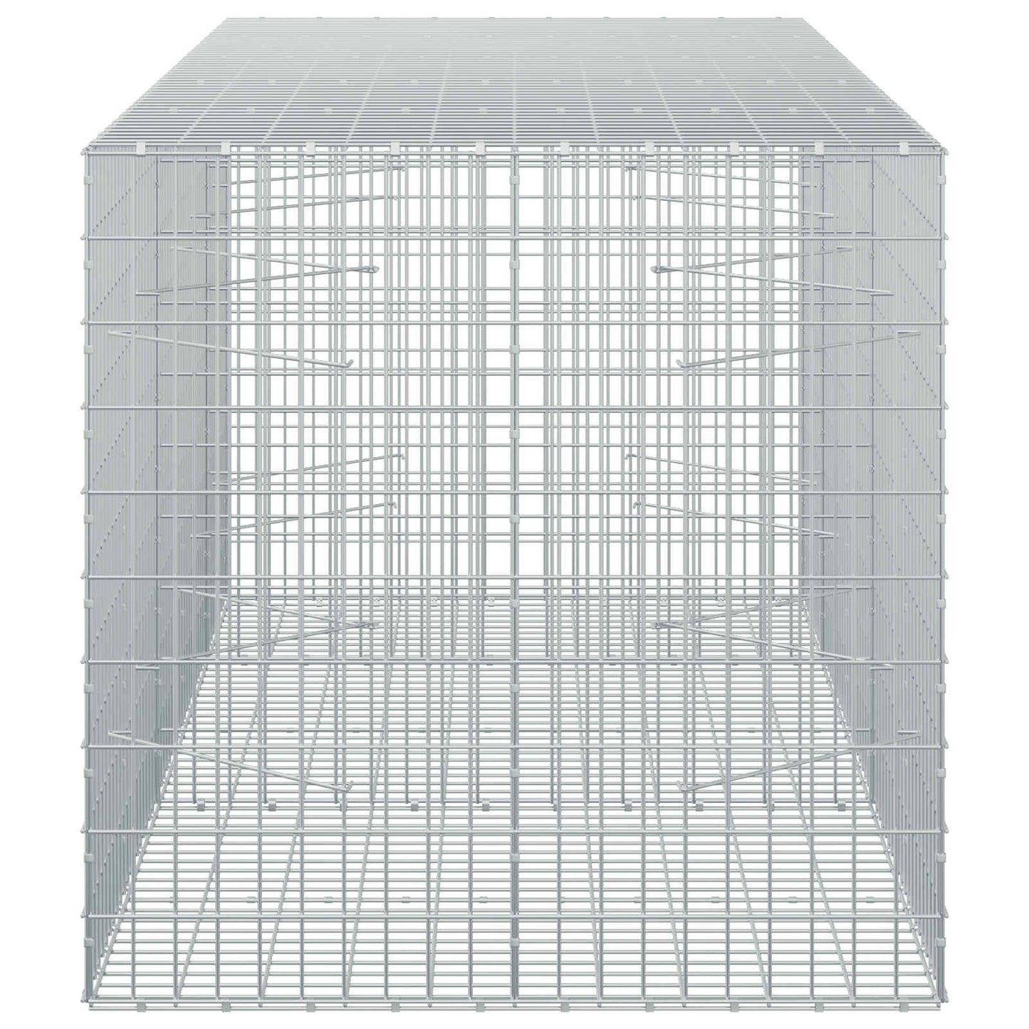 vidaXL Γκαμπιόν με σύρμα 3,5 mm και πλέγμα 5x10 cm 250x100x100 εκ.
