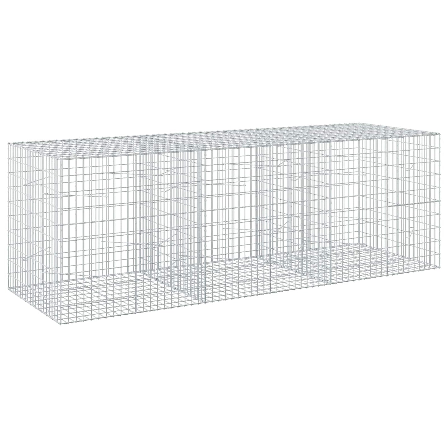 vidaXL Γκαμπιόν με σύρμα 3,5 mm και πλέγμα 5x10 cm 300x100x100 εκ.