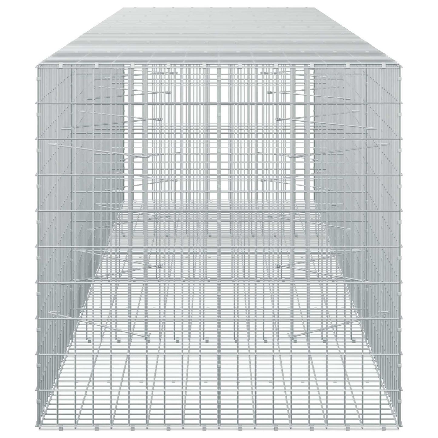 vidaXL Γκαμπιόν με σύρμα 3,5 mm και πλέγμα 5x10 cm 400x100x100 εκ
