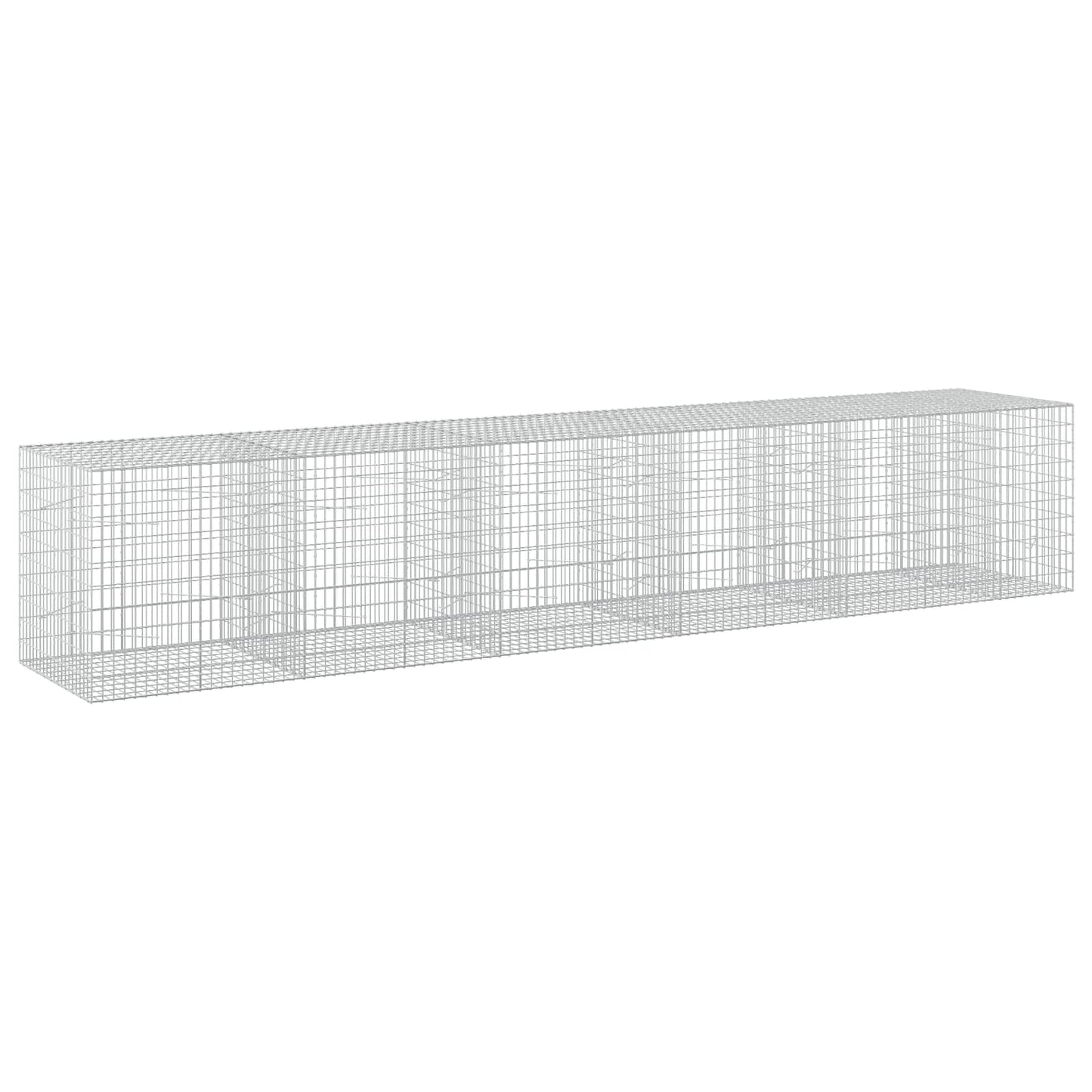 vidaXL Γκαμπιόν με σύρμα 3,5 mm και πλέγμα 5x10 cm 550x100x100 εκ