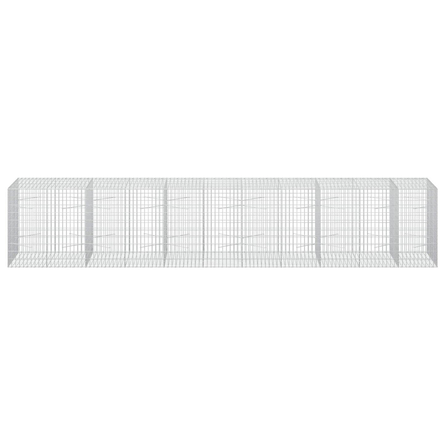 vidaXL Γκαμπιόν με σύρμα 3,5 mm και πλέγμα 5x10 cm 550x100x100 εκ