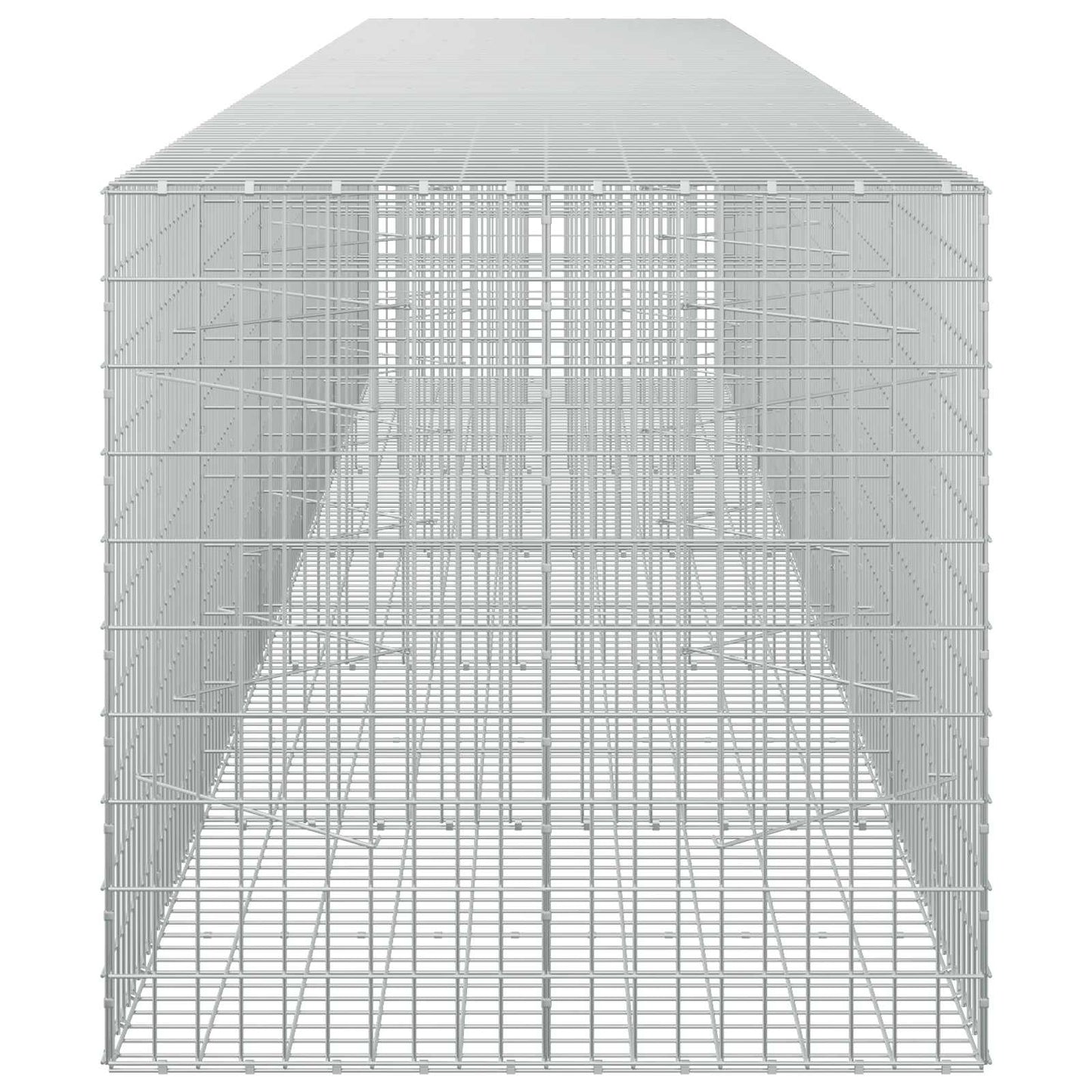 vidaXL Γκαμπιόν με σύρμα 3,5 mm και πλέγμα 5x10 cm 550x100x100 εκ