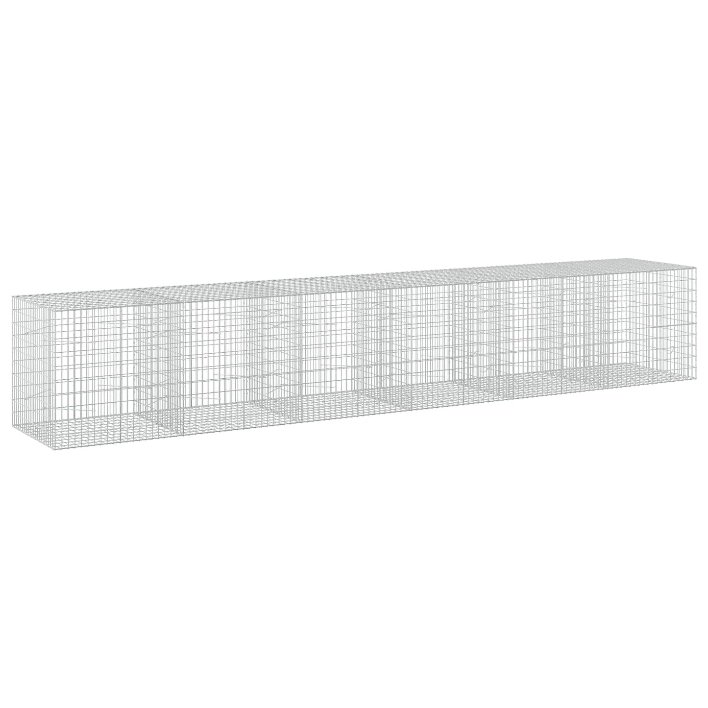vidaXL Γκαμπιόν με σύρμα 3,5 mm και πλέγμα 5x10 cm 600x100x100 εκ.