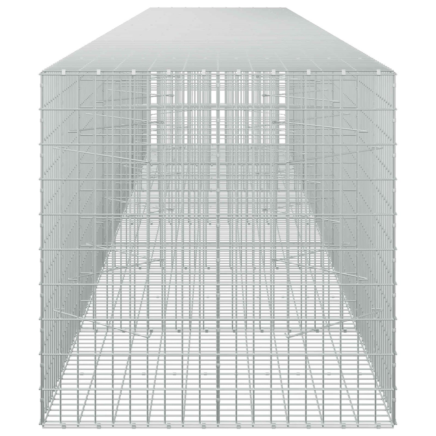 vidaXL Γκαμπιόν με σύρμα 3,5 mm και πλέγμα 5x10 cm 600x100x100 εκ.