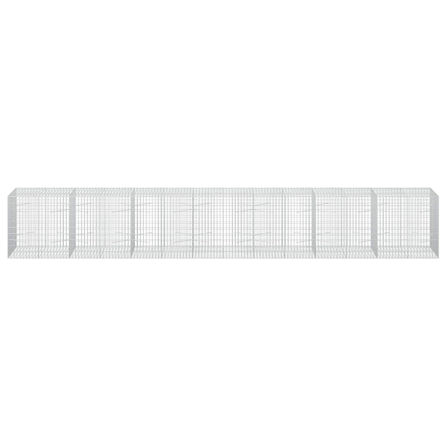 vidaXL Γκαμπιόν με σύρμα 3,5 mm και πλέγμα 5x10 cm 700x100x100 εκ.