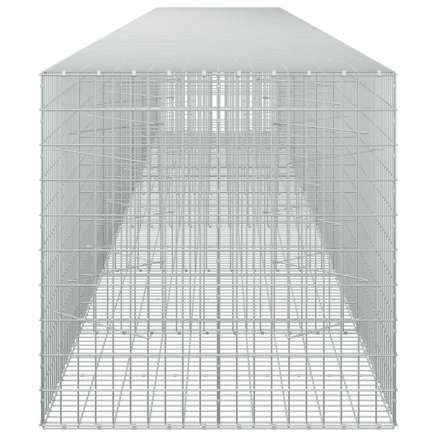 vidaXL Γκαμπιόν με σύρμα 3,5 mm και πλέγμα 5x10 cm 700x100x100 εκ.