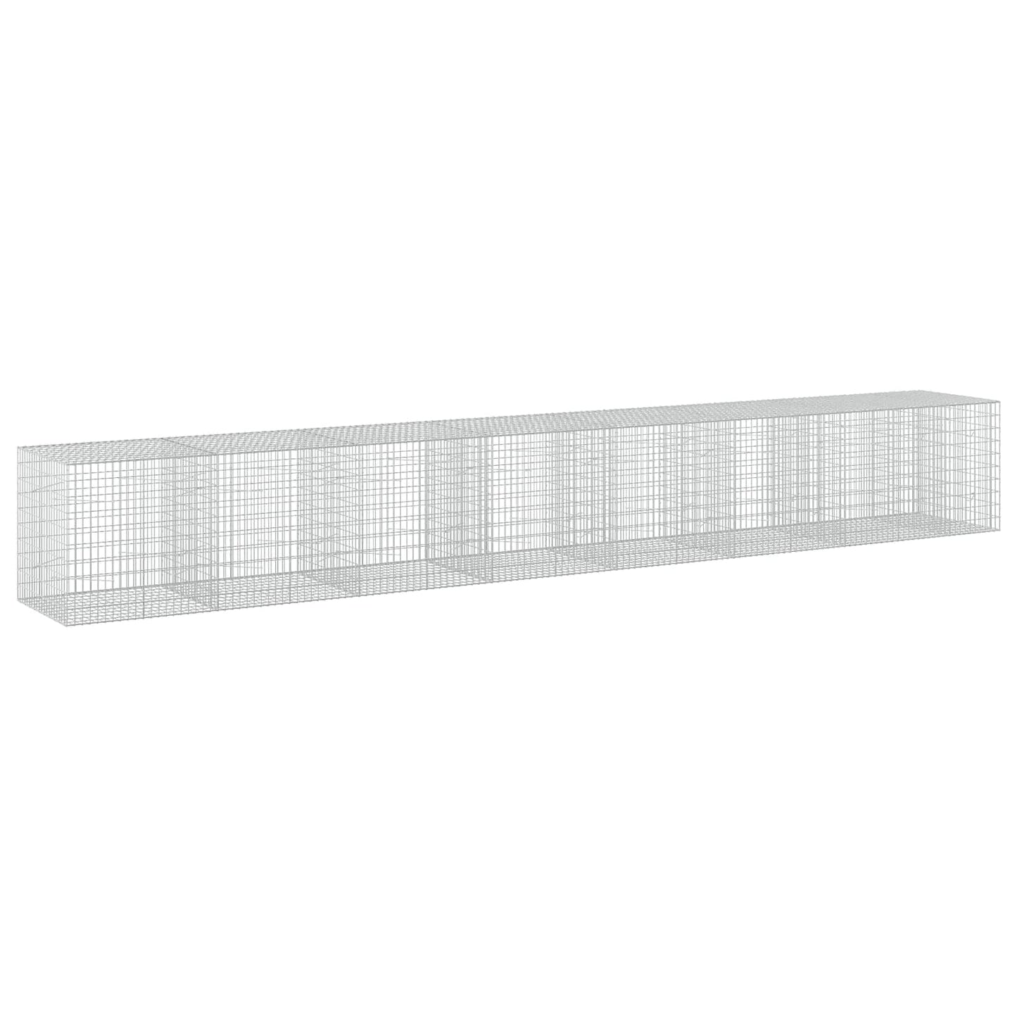 vidaXL Γκαμπιόν με σύρμα 3,5 mm και πλέγμα 5x10 cm 750x100x100 εκ.