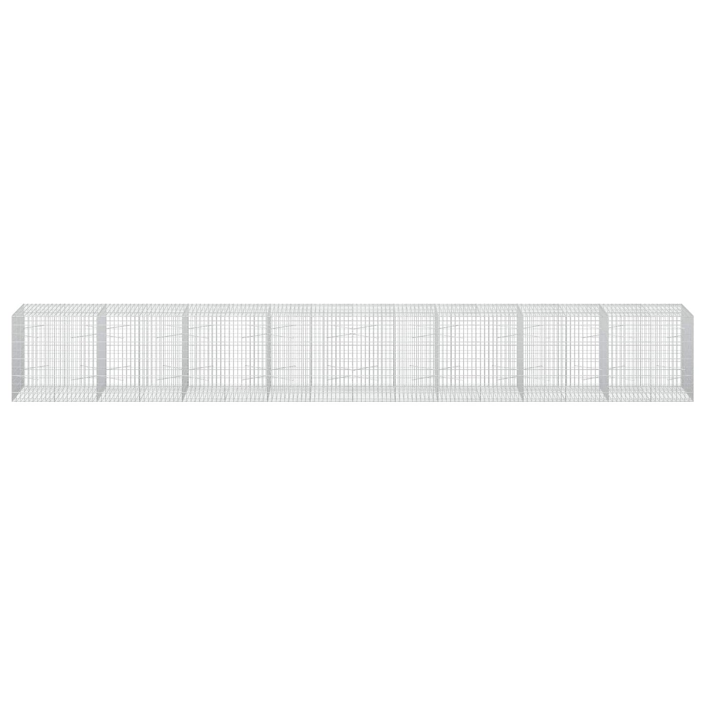 vidaXL Γκαμπιόν με σύρμα 3,5 mm και πλέγμα 5x10 cm 800x100x100 εκ.