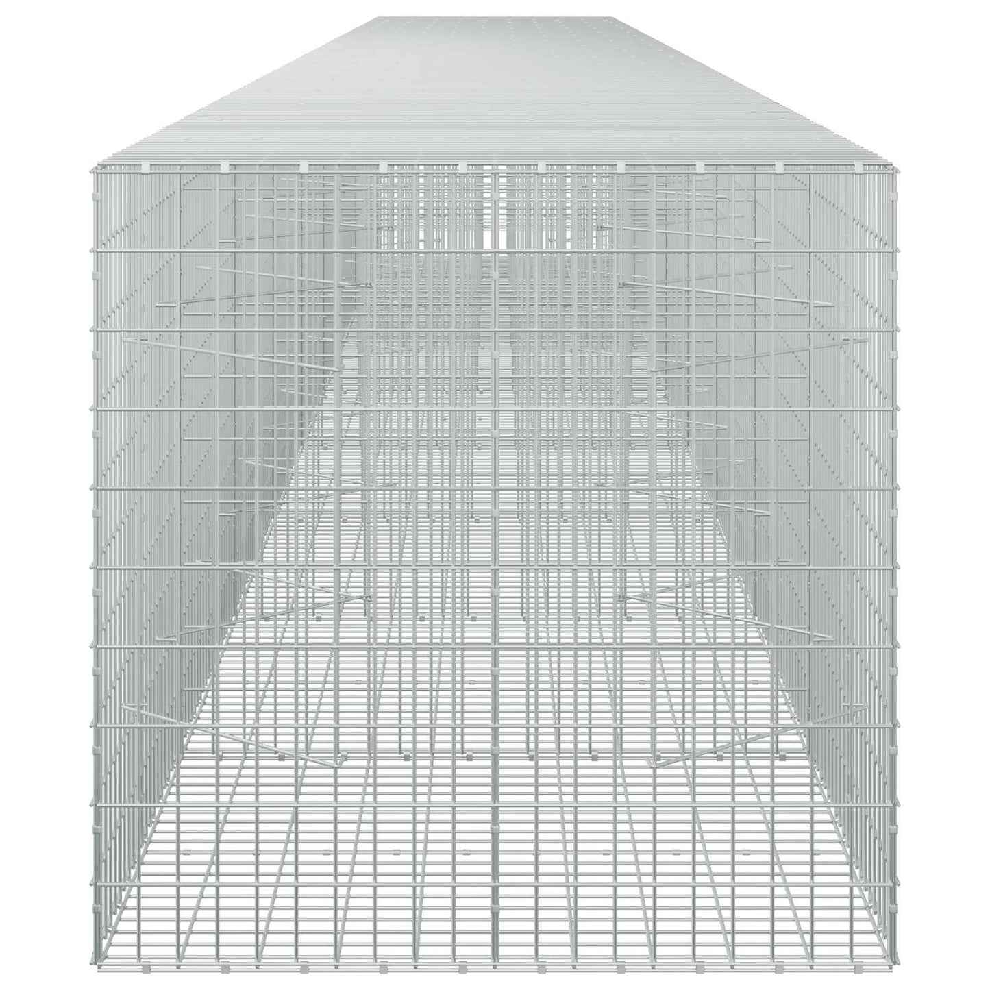 vidaXL Γκαμπιόν με σύρμα 3,5 mm και πλέγμα 5x10 cm 900x100x100 εκ