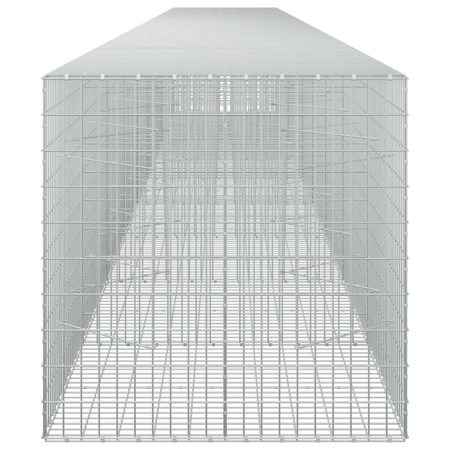 vidaXL Γκαμπιόν με σύρμα 3,5 mm και πλέγμα 5x10 cm 950x100x100 εκ