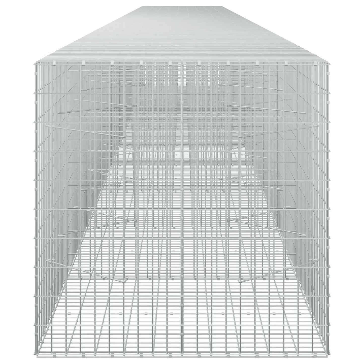 vidaXL Γκαμπιόν με σύρμα 3,5 mm και πλέγμα 5x10 cm 1000x100x100 εκ.