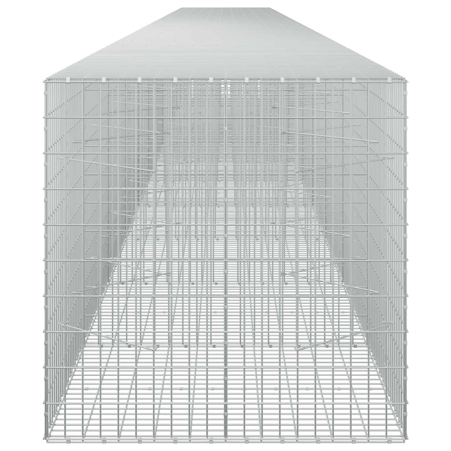 vidaXL Γκαμπιόν με σύρμα 3,5 mm και πλέγμα 5x10 cm 1150x100x100 εκ.
