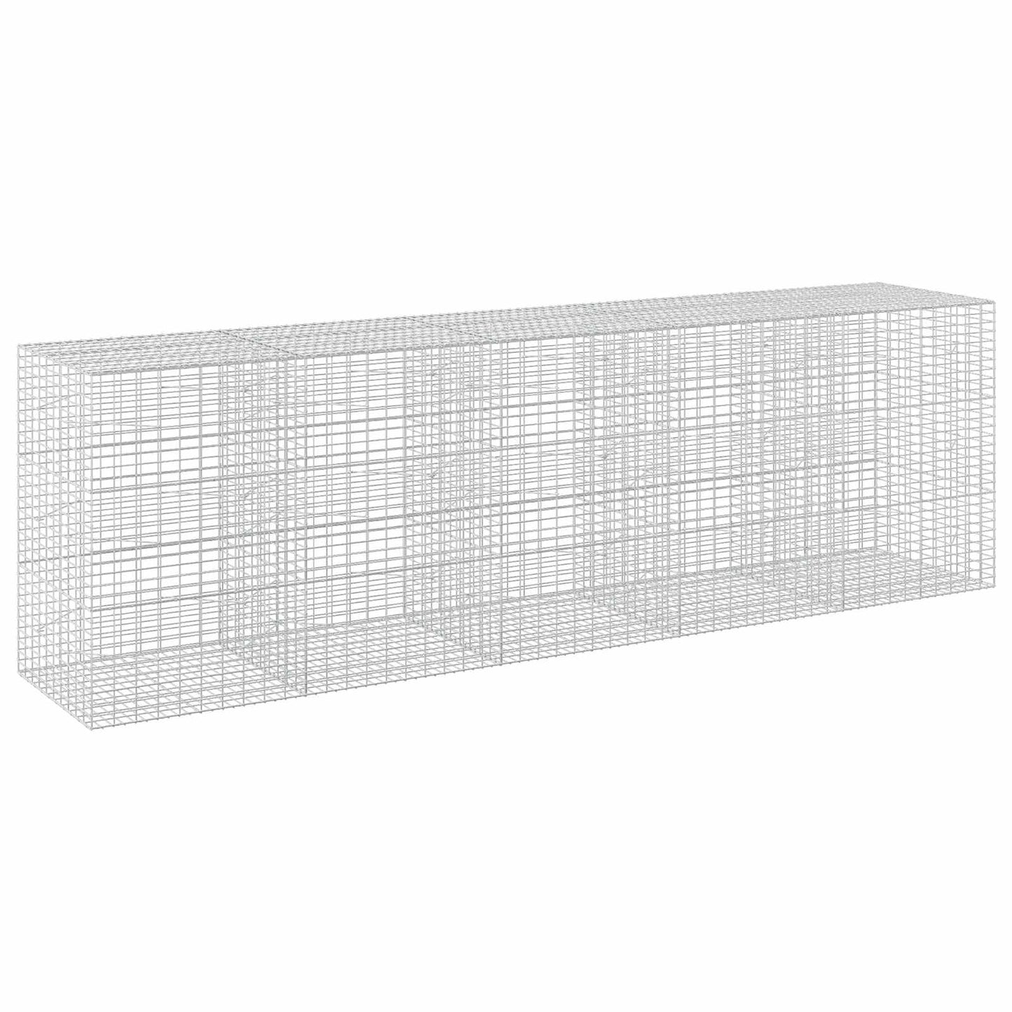 vidaXL Γκαμπιόν με σύρμα 3,5 mm και πλέγμα 5x10 cm 500x100x150 εκ.