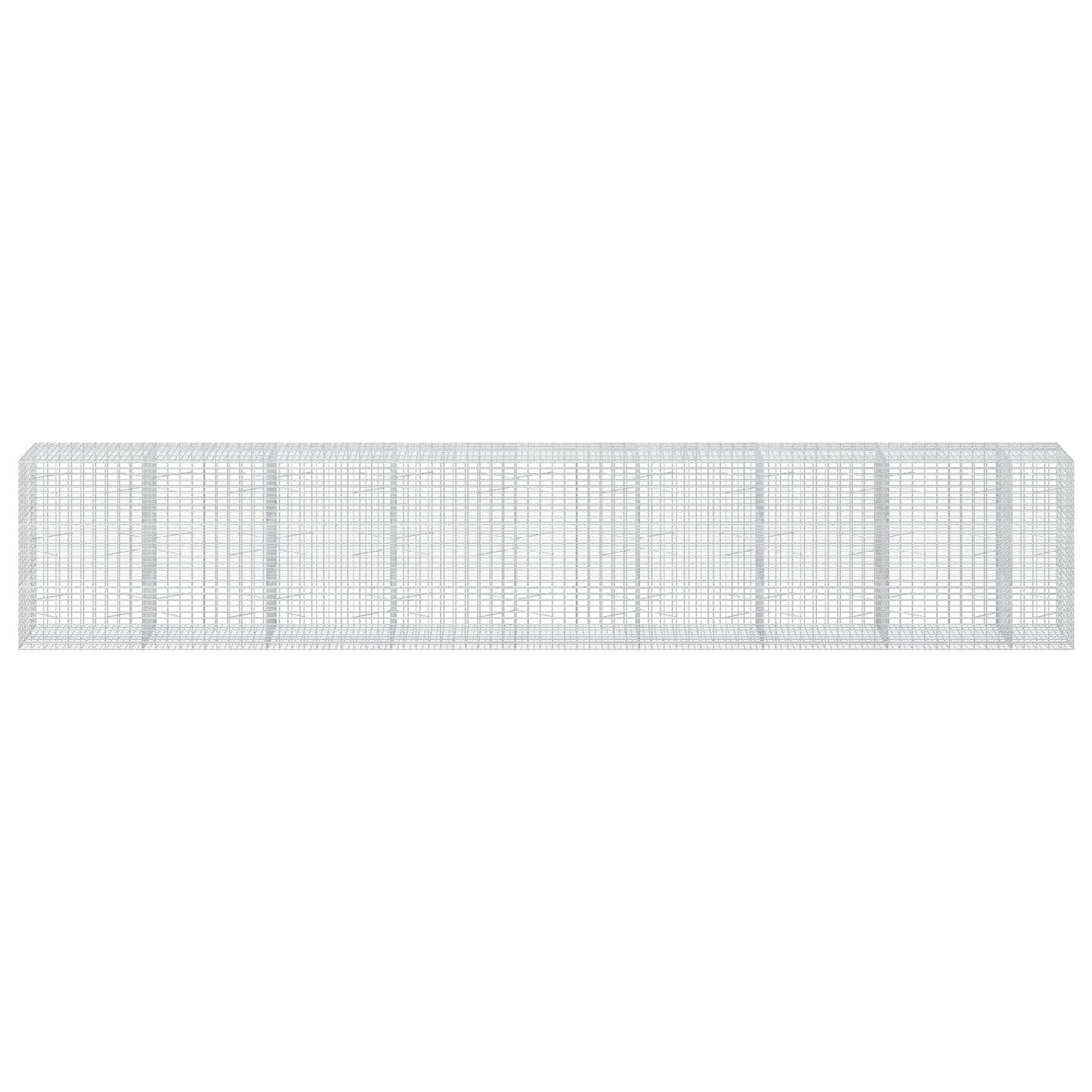 vidaXL Γκαμπιόν με σύρμα 3,5 mm και πλέγμα 5x10 cm 850x100x150 εκ