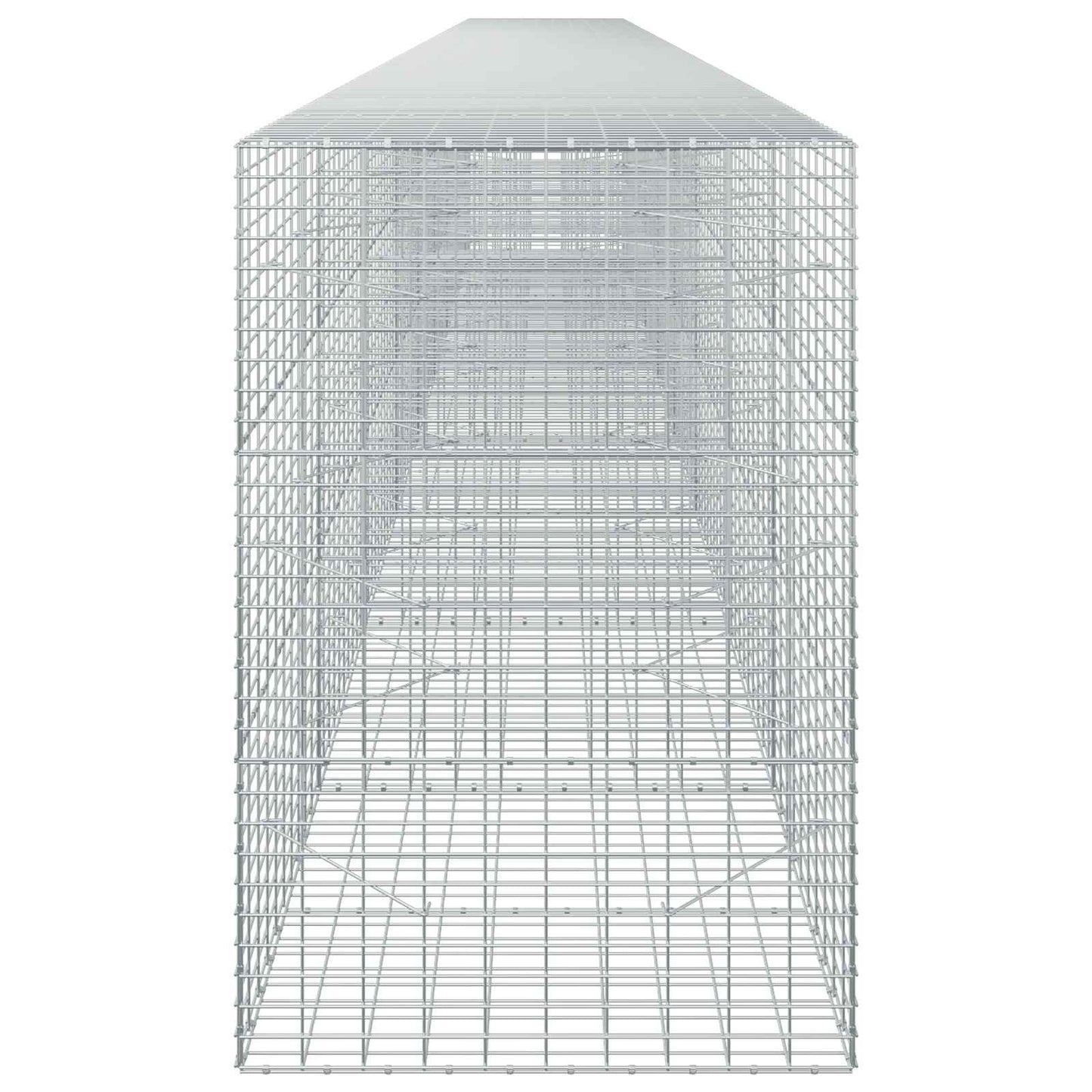 vidaXL Γκαμπιόν με σύρμα 3,5 mm και πλέγμα 5x10 cm 850x100x150 εκ