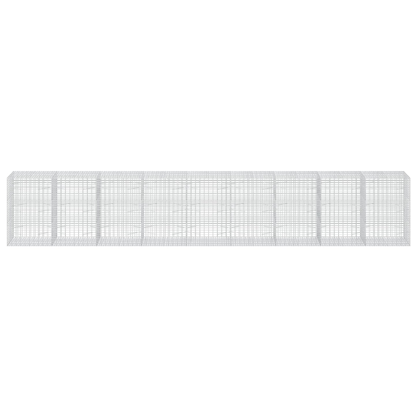vidaXL Γκαμπιόν με σύρμα 3,5 mm και πλέγμα 5x10 cm 900x100x150 εκ